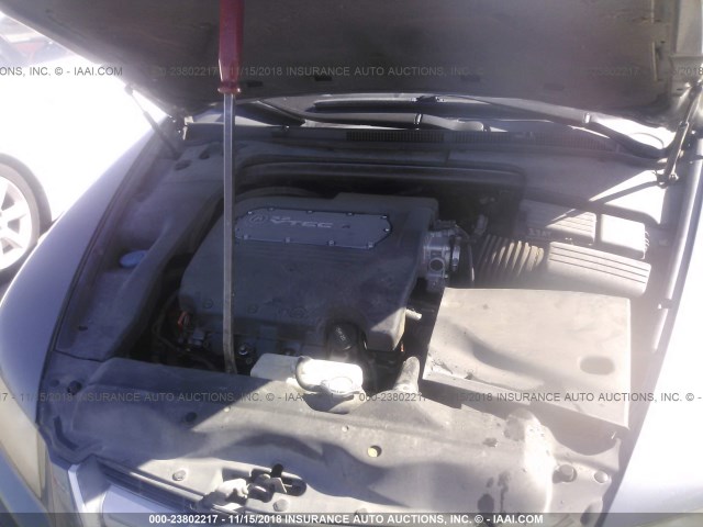 19UUA66285A033440 - 2005 ACURA TL GRAY photo 10