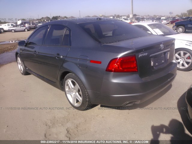 19UUA66285A033440 - 2005 ACURA TL GRAY photo 3