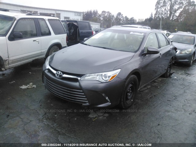 4T1BF1FK9HU783471 - 2017 TOYOTA CAMRY LE/XLE/SE/XSE GRAY photo 2