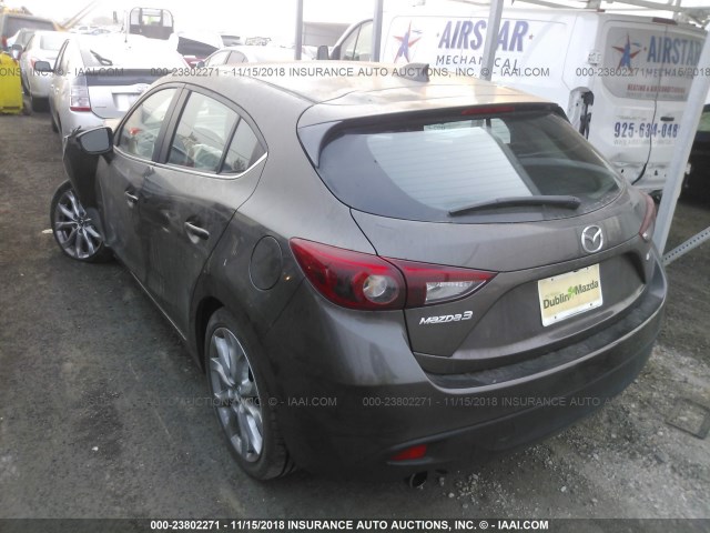 JM1BM1L32E1215549 - 2014 MAZDA 3 TOURING GRAY photo 3