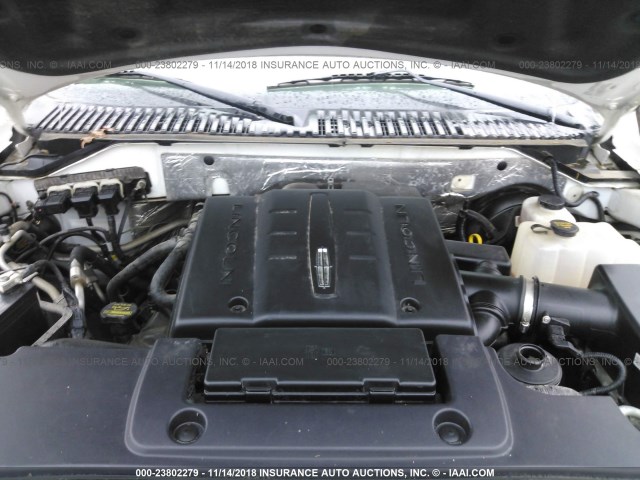 5LMJJ3H56DEL09573 - 2013 LINCOLN NAVIGATOR L WHITE photo 10