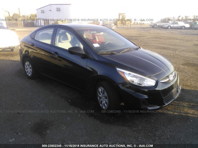 KMHCT4AE9GU111022 - 2016 HYUNDAI ACCENT SE BLACK photo 1