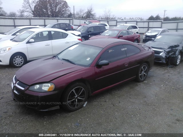 4B3AG42G44E139879 - 2004 DODGE STRATUS SXT MAROON photo 2