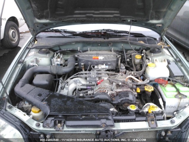 4S3BH675X37618055 - 2003 SUBARU LEGACY OUTBACK AWP 绿色 照片 10