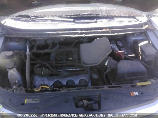 2FMDK48C48BA13633 - 2008 FORD EDGE SEL SILVER photo 10