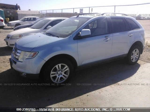 2FMDK48C48BA13633 - 2008 FORD EDGE SEL SILVER photo 2