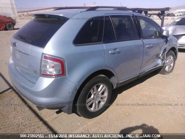 2FMDK48C48BA13633 - 2008 FORD EDGE SEL SILVER photo 4