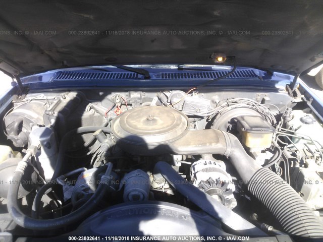 1GNCS13Z4N2163387 - 1992 CHEVROLET BLAZER S10 BLUE photo 10