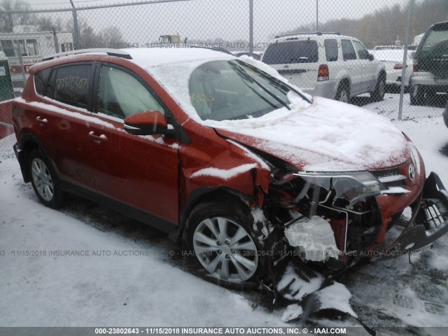 2T3DFREV7FW294235 - 2015 TOYOTA RAV4 LIMITED ORANGE photo 1