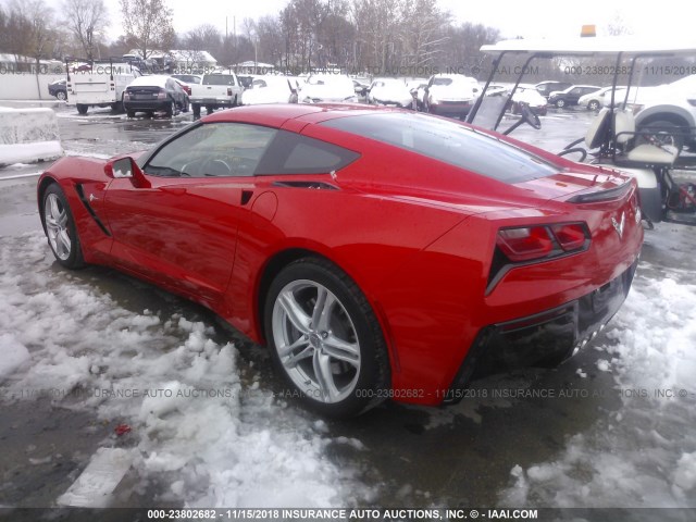 1G1YA2D75G5117890 - 2016 CHEVROLET CORVETTE STINGRAY/1LT RED photo 3