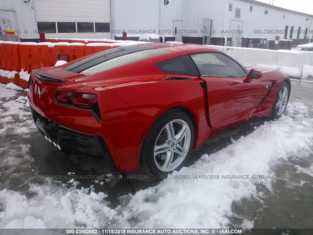 1G1YA2D75G5117890 - 2016 CHEVROLET CORVETTE STINGRAY/1LT RED photo 4