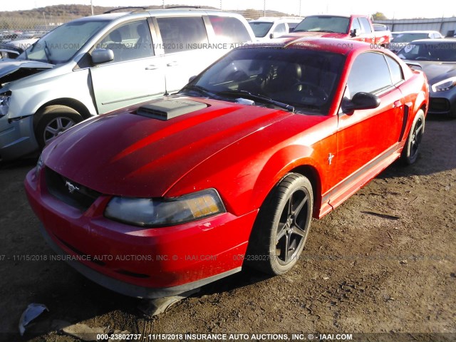 1FAFP42R43F366821 - 2003 FORD MUSTANG MACH I RED photo 2