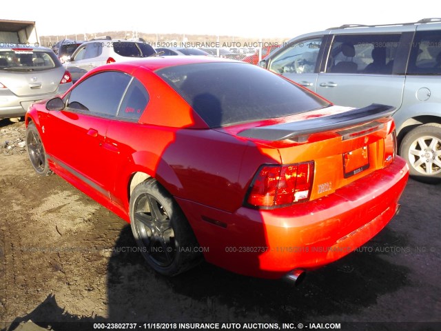 1FAFP42R43F366821 - 2003 FORD MUSTANG MACH I RED photo 3