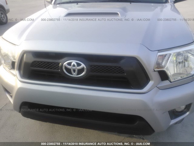 3TMJU4GN4EM163918 - 2014 TOYOTA TACOMA DOUBLE CAB PRERUNNER SILVER photo 6