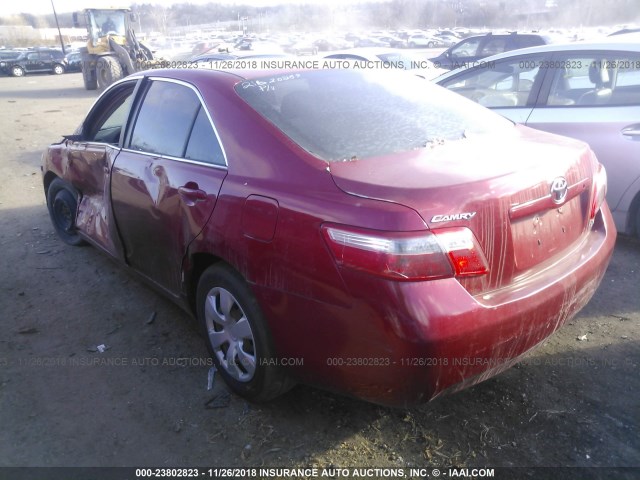4T1BE46K68U206837 - 2008 TOYOTA CAMRY CE/LE/XLE/SE MAROON photo 3