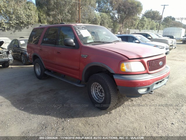 1FMPU16L5YLA29008 - 2000 FORD EXPEDITION XLT RED photo 1