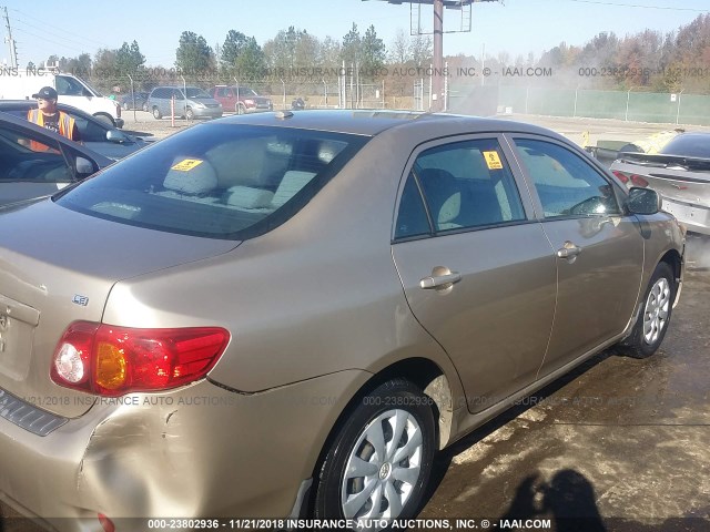 1NXBU4EE9AZ206366 - 2010 TOYOTA COROLLA S/LE/XLE TAN photo 4