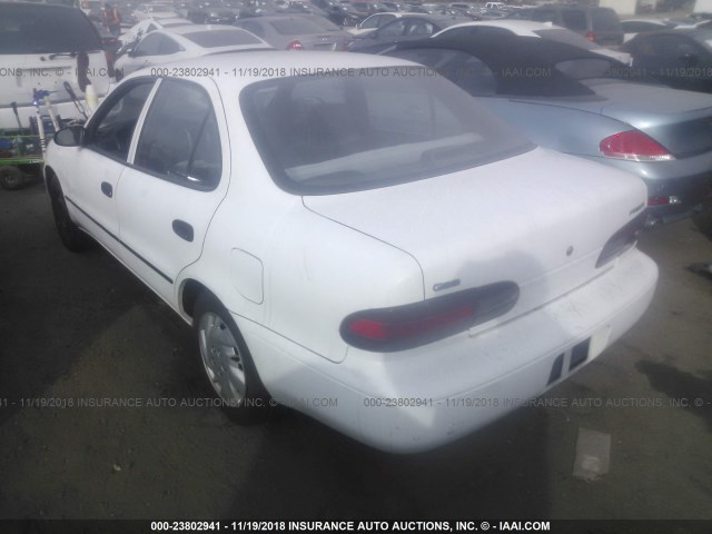 1Y1SK526XSZ006979 - 1995 GEO PRIZM LSI WHITE photo 3