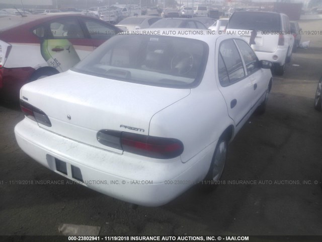 1Y1SK526XSZ006979 - 1995 GEO PRIZM LSI WHITE photo 4