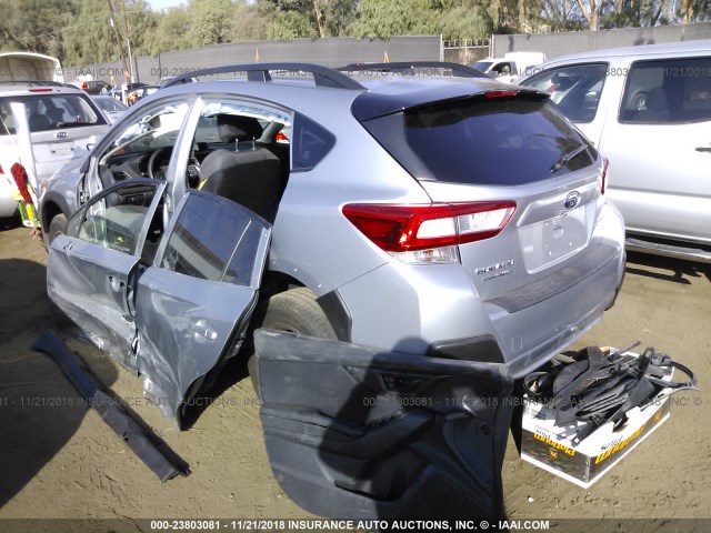 JF2GTAAC7J9291695 - 2018 SUBARU CROSSTREK SILVER photo 3