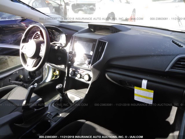 JF2GTAAC7J9291695 - 2018 SUBARU CROSSTREK SILVER photo 5