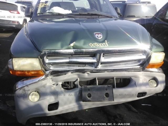 1B7GL22N51S189065 - 2001 DODGE DAKOTA GREEN photo 10