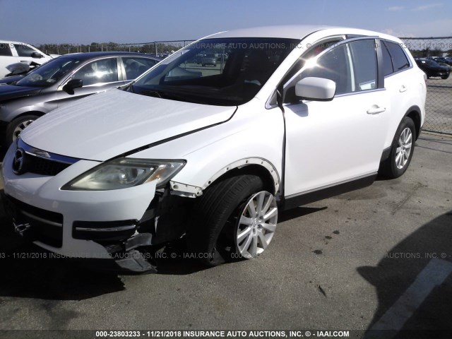 JM3TB28A190177709 - 2009 MAZDA CX-9 WHITE photo 2