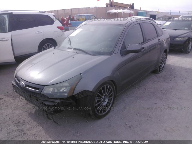 1FAHP3GN9BW136425 - 2011 FORD FOCUS SES GRAY photo 2