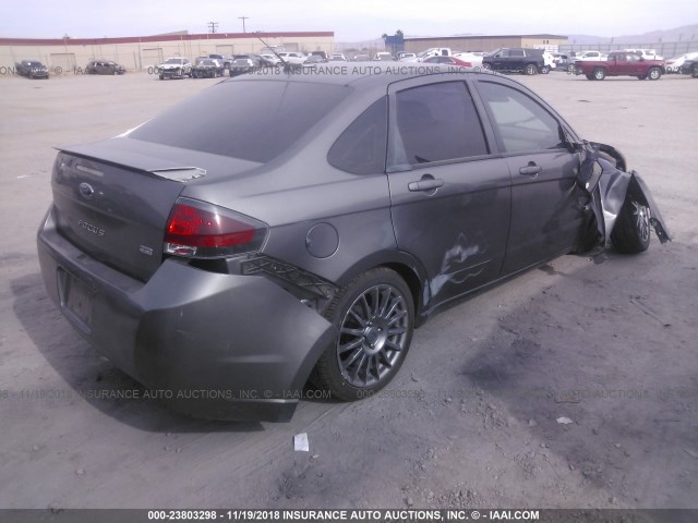 1FAHP3GN9BW136425 - 2011 FORD FOCUS SES GRAY photo 4