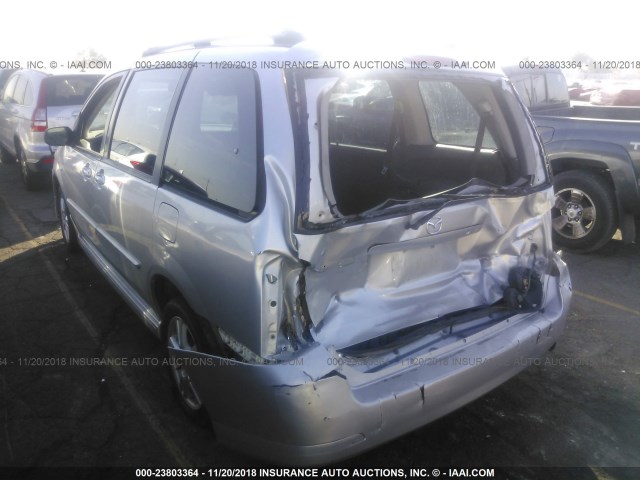 JM3LW28A250546379 - 2005 MAZDA MPV WAGON SILVER photo 3