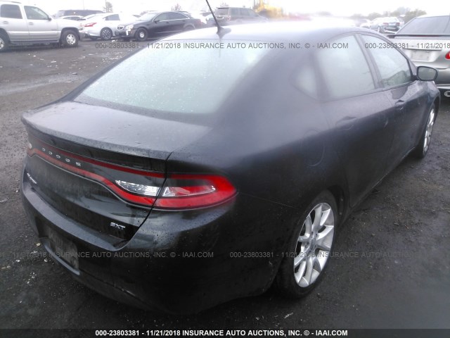 1C3CDFBA3DD201517 - 2013 DODGE DART SXT BLACK photo 4