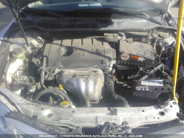 4T4BF3EK9BR136580 - 2011 TOYOTA CAMRY SE/LE/XLE 银色 照片 10