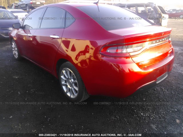 1C3CDFCA5DD188364 - 2013 DODGE DART LIMITED/R/T RED photo 3