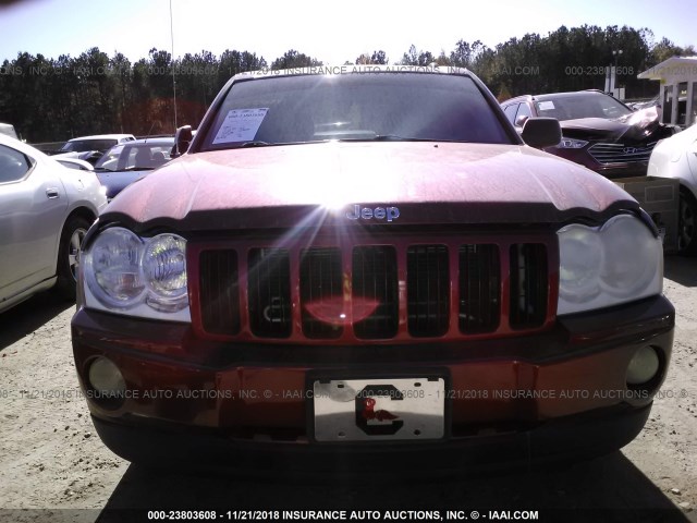 1J4HS48NX6C322652 - 2006 JEEP GRAND CHEROKEE LAREDO/COLUMBIA/FREEDOM 红色 照片 6