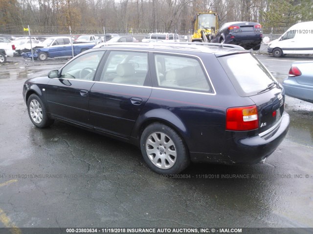 WAUVT64BX2N114098 - 2002 AUDI A6 3.0 AVANT QUATTRO BLUE photo 3