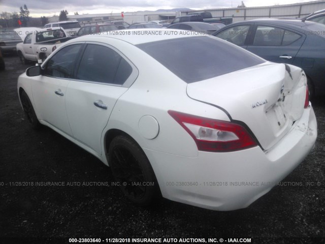 1N4AA5AP7AC859263 - 2010 NISSAN MAXIMA S/SV WHITE photo 3