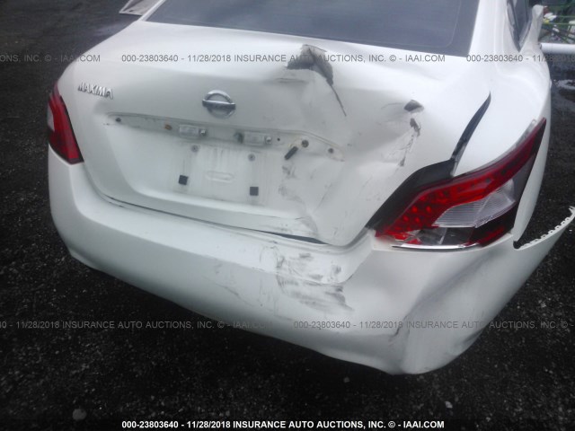 1N4AA5AP7AC859263 - 2010 NISSAN MAXIMA S/SV WHITE photo 6