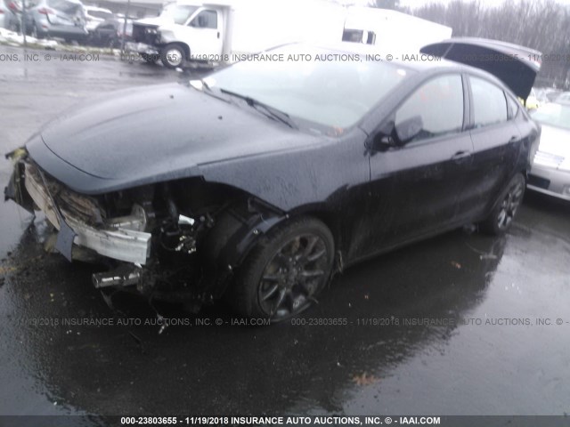 1C3CDFBB9FD316201 - 2015 DODGE DART SXT BLACK photo 2