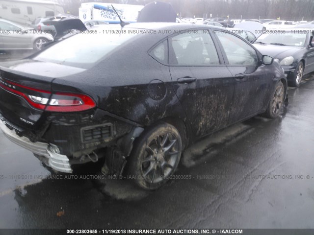 1C3CDFBB9FD316201 - 2015 DODGE DART SXT BLACK photo 4