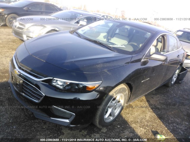 1G1ZC5ST1JF158700 - 2018 CHEVROLET MALIBU LS 黑色 照片 2