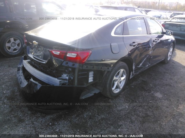 1G1ZC5ST1JF158700 - 2018 CHEVROLET MALIBU LS 黑色 照片 4