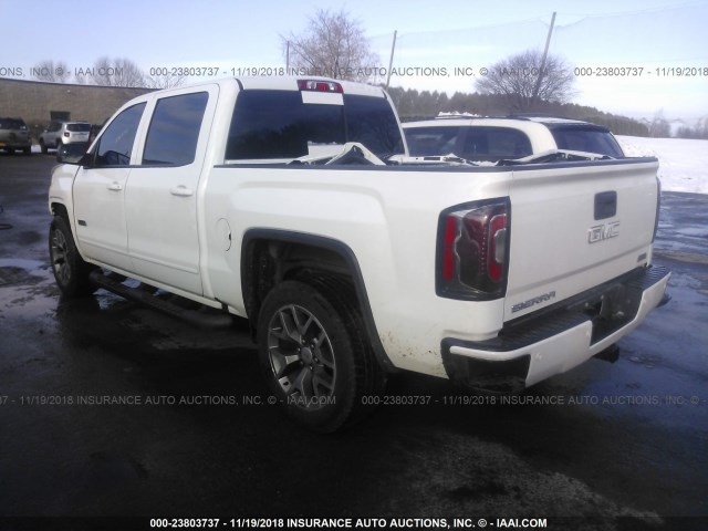 3GTU2NEC7JG290360 - 2018 GMC SIERRA K1500 SLT WHITE photo 3