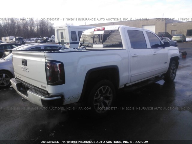 3GTU2NEC7JG290360 - 2018 GMC SIERRA K1500 SLT WHITE photo 4