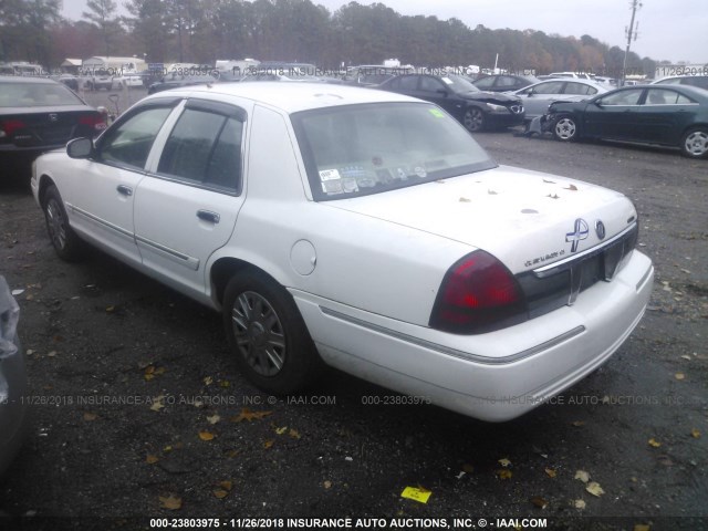 2MEFM74V56X622535 - 2006 MERCURY GRAND MARQUIS GS WHITE photo 3