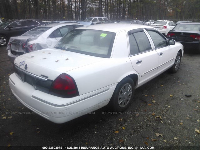 2MEFM74V56X622535 - 2006 MERCURY GRAND MARQUIS GS WHITE photo 4