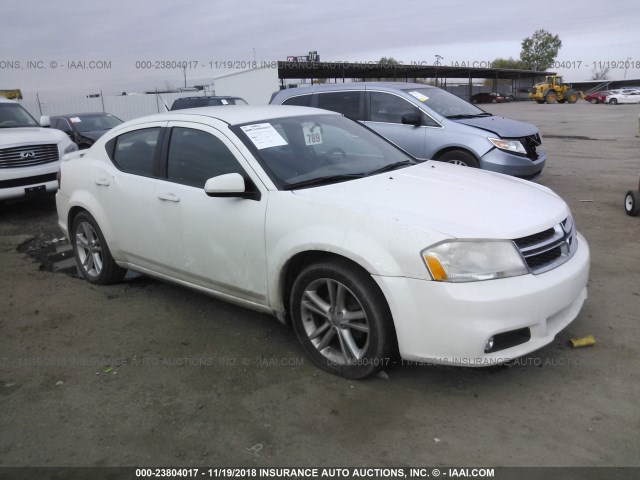 1B3BD1FG8BN508313 - 2011 DODGE AVENGER MAINSTREET Biały zdjęcie 1