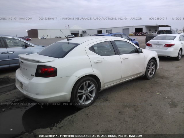 1B3BD1FG8BN508313 - 2011 DODGE AVENGER MAINSTREET Biały zdjęcie 4