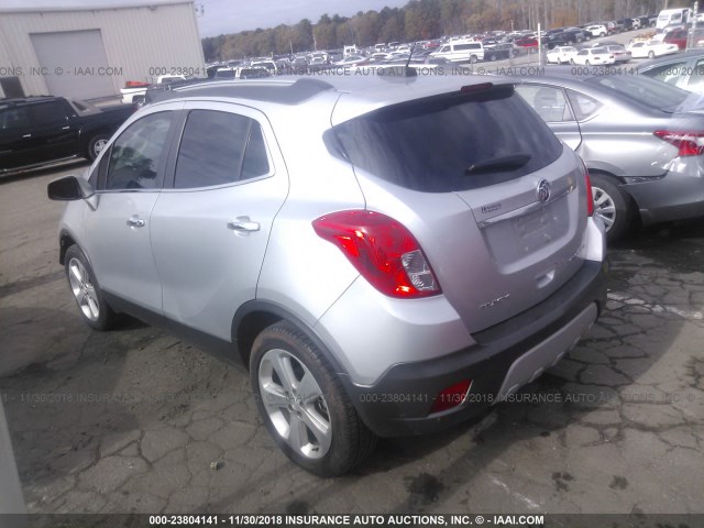 KL4CJASB7FB152086 - 2015 BUICK ENCORE SILVER photo 3