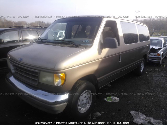 1FMEE11N6PHC03330 - 1993 FORD ECONOLINE E150 GOLD photo 2