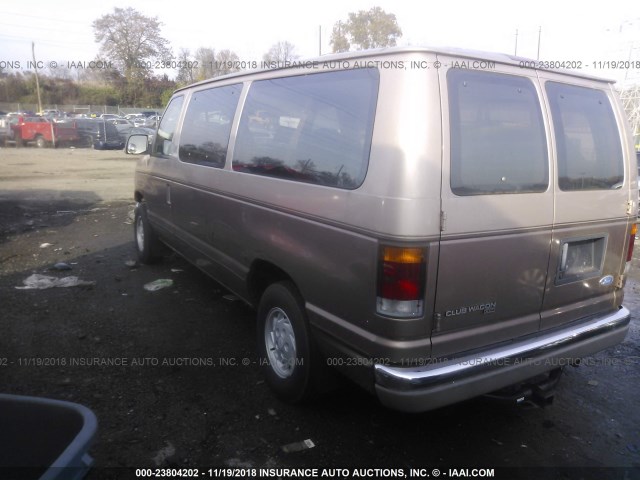 1FMEE11N6PHC03330 - 1993 FORD ECONOLINE E150 GOLD photo 3